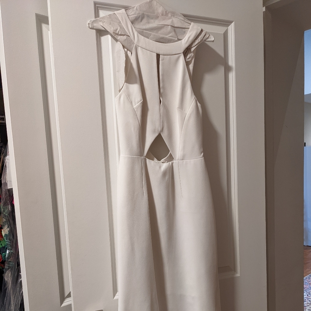 White Nicholas midi length dress, size 6